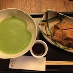 わらび餅　抹茶付