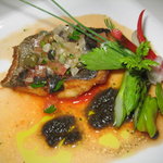 ア・マ・ファソン - 魚料理・イサキのポアレ・トマトドレッシング