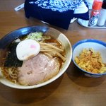 煮干らぁめん なかじま - 2010/9/25　しょうゆらぁめん+華天かす