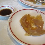 筑紫樓 - 山椒のタレ＆フカヒレのお刺身　拡大写真