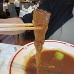 筑紫樓 - 毛鹿鮫背びれフカヒレの姿ステーキ フカヒレのリフト