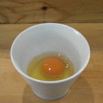 煮干中華ソバ イチカワ - 生卵 50円