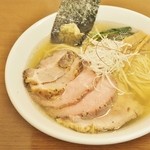 麺処 有彩 - '16.06魚介鶏だし塩中盛+ﾁｬｰ