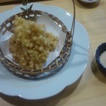 ながうらの隠れ家ラウンジ つるや - トウモロコシのかき揚げ ( 品種 みらい ) 