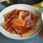焼肉レストランハッピー - 牛バラカルビランチ