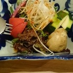 藁焼 みかん - 野菜サラダ