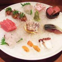 にかい笹木 - 刺身盛り合わせ3人前(1人前1400円)