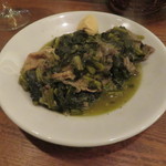 アヒルストア - 牛モツと青葉の煮込み1