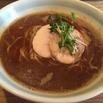 煮干そば 藍 - 濃煮干しそば(800円)