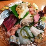 すし処 錦 - 山盛りお造り盛り合わせ