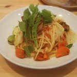 清祥庵 京成佐倉南口店 - 地元有機野菜のペペロンチーノ