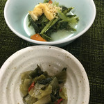 金澤屋牛肉店 - 付け合せと漬物