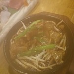 嬉々 わらまさ - 【極上油カスたれ焼き】鉄板アツアツです～！