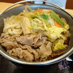 Sukiya - すき家の「新 牛すき鍋定食」　（ごはん大盛 税込７１０円）
