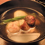 六雁 - 小蕪と松茸のお椀