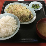 松川 - 野菜炒め定食￥750♪