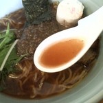 麺屋 銀次 - 麺屋銀次　煮干しらぁめん醤油　スープ