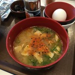 すき家 - H28.6月 とん汁たまごかけご飯定食