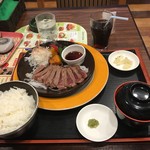 ジョナサン - 国産牛の赤身ステーキ 和食セット 2016.6.9 Thu.