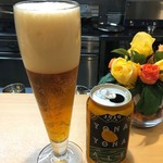 スパイス料理ナッラマナム - 2杯目：クラフトビール よなよなエール 350ml缶 600円(税込)