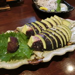 千代の追風 - 2016' 5/26 泉州水なす刺 ５８０円