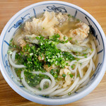 手打ちうどん源内 - かしわ天ぷらうどん