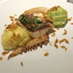 レフェルヴェソンス - 陽だまり～甘鯛のポワレ、たけのこ、縮緬キャベツ、木の芽