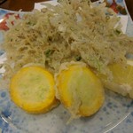 旬魚菜 しら川 - 生シラスのかき揚げ
