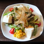 San-rin-sya - ゴールドセットのサラダ（豆腐の野菜サラダ）