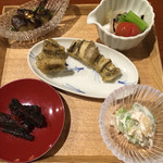 食楽 太太太 - 前菜。ハモ旨かった