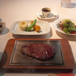 鉄板ステーキセット