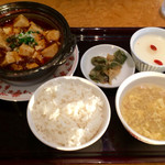 赤坂璃宮 - 麻婆豆腐セット 1440円  辛口ウマウマ＾ ＾