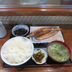 雪国酒蔵 - サンマ開きとひじきの定食