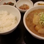 吉田とん汁店 - とん汁定食　ごはん少な目　2016.6