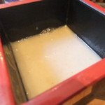 梵蔵 自家挽工房 - 蕎麦湯はポタージュスープのようにドロドロしています