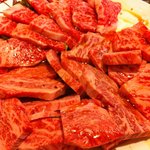 焼肉たきもと - 上ロース、カルビ、バラを２人前ずつ