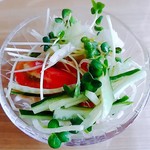 薔薇cafe - 料理写真:オムライス(￥500)のセットのサラダ