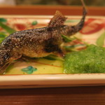 車力門 ちゃわんぶ - 28年6月　美山稚鮎塩焼き　緑酢