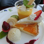 リゾートビュー大多喜 - ケーキプレート　ドリンク付　800円　2016.6