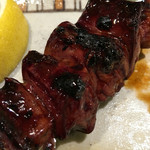 炭家 - レバー。臭みが全くなくて、柔らかいです。