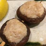 炭家 - しいたけの肉詰め。