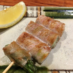 炭家 - アスパラベーコン巻き。