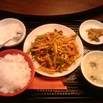 個室中華 唐文記 - 魚香肉絲ランチ　2010.9.24