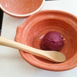 日本料理 椿 - ブルーベリーシャーベット