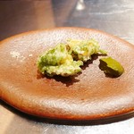 エクアトゥール - 鮑とあおさ海苔のフリット