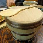 御厨 - 信州福味鶏御膳（ご飯はお櫃で出てくる）