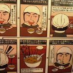 紋次郎 - つけ麺の食べ方