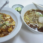 中華･ラーメン 福留 - 麻婆丼・ラーメンセット\880