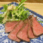 小料理 すず乃 - 秋田錦牛　亀の甲の焼きびたし