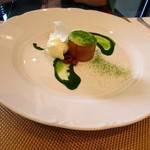 ル・シャモイーヴル - or 抹茶とバジルのティラミス・バナナとレモンのソルベ